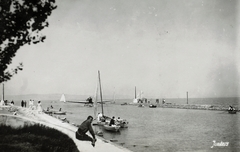 Hungary,Lake Balaton, Siófok, kikötő., 1923, ETH Zürich, hydroplane, Fortepan #211148