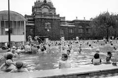 Magyarország, Városliget, Budapest XIV., Széchenyi fürdő., 1972, ETH Zürich, Budapest, Fortepan #211257