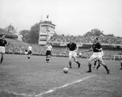 Svájc, Bern, Wankdorfstadion, NSZK - Magyarország (3:2) VB döntő mérkőzés 1954. július 4., 1954, ETH Zürich, labdarúgás, Fortepan #211334