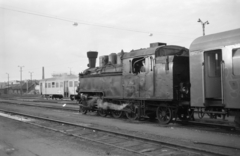 Hungary, Szombathely, vasútállomás., 1979, ETH Zürich, steam locomotive, MÁV Class 375, Fortepan #211441