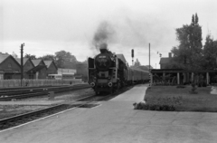 Hungary, Sopron, GYSEV vasútállomás., 1979, ETH Zürich, steam locomotive, MÁV Class 424, Fortepan #211473