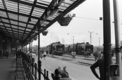 Hungary, Szombathely, vasútállomás., 1979, ETH Zürich, steam locomotive, MÁV Class 424, Fortepan #211476