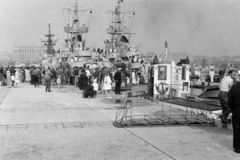 Poland, Gdynia, kikötő., 1961, Szathmáry Géza dr., warship, Fortepan #211695