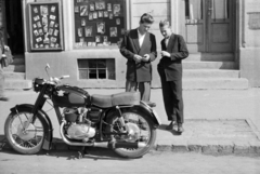 1959, Szolnoki Béla, motorkerékpár, fényképész, Csepel Pannonia T1, Fortepan #211854