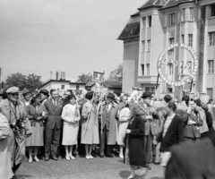 Hungary, Budapest XIV., Hungária körút, jobbra a háttérben az Erzsébet királyné útja 6/a, (ekkor 4.)., 1961, Szolnoki Béla, Budapest, Fortepan #211871