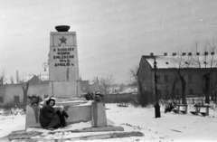 Hungary, Budapest XIII., Béke tér, Szovjet emlékmű (Mayer /Meyer/ Sándor)., 1961, Szolnoki Béla, Budapest, Fortepan #211873