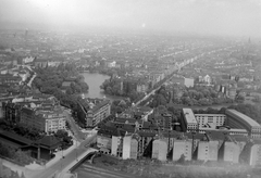 Németország, Berlin, kilátás a rádiótoronyból a Lietzensee és a Neuekantstrasse felé., 1938, Fortepan/Album002, látkép, Fortepan #21196