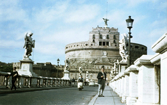 Olaszország, Róma, Angyalvár (Castel Sant'Angelo), Hadrianus császár síremléke., 1960, Zákány Miklós, Best of, színes, Fortepan #211984