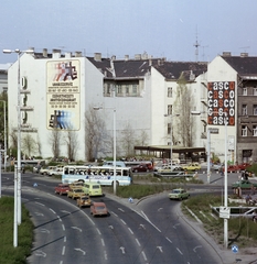 Hungary, Budapest V.,Budapest VIII.,Budapest IX., Kálvin tér - Baross utca sarok., 1987, Záray Péter, colorful, Budapest, Fortepan #211992