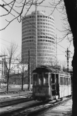 Magyarország, Budapest II., Szilágyi Erzsébet fasor, a Budapest körszálló építkezése., 1966, Rose család, Budapest, Fortepan #212233