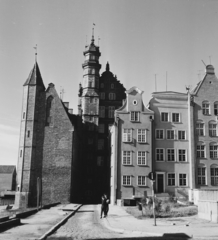 Lengyelország, Gdańsk, ulica Mariacka, Régészeti Múzeum., 1965, Rose család, templom, Fortepan #212255