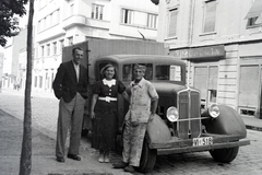 1939, Adelhardt Márta, hárman, teherautó, Renault-márka, rendszám, Fortepan #212316