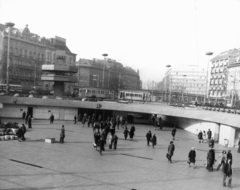 Magyarország, Budapest VIII., Baross tér, aluljáró a Keleti pályaudvar előtt., 1975, Fortepan/Album057, Budapest, villamos, Fortepan #212472