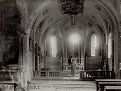 Slovenia, (ekkor Santa Lucia), Szent Lúcia-templom., 1915, Österreichische Nationalbibliothek, church, church interior, Fortepan #212526