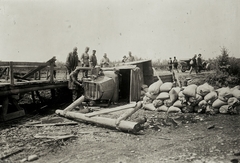 Ukraine, Stryi, teherautóbaleset a település közelében., 1915, Österreichische Nationalbibliothek, wreck, Fortepan #212633