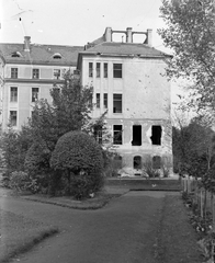 Hungary, Szeged, Klinikák, a II. sz. belklinika., 1944, Fortepan, war damage, bombing, damaged building, Fortepan #21264