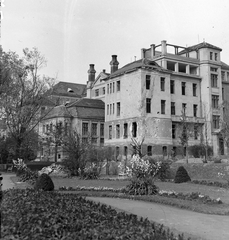 Hungary, Szeged, Klinikák, a II. sz. belklinika., 1944, Fortepan, war damage, bombing, damaged building, Fortepan #21268