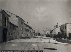 Olaszország, San Michele di Piave, a Via Vittoria a Via dei Torresani felől., 1918, Österreichische Nationalbibliothek, Fortepan #212830