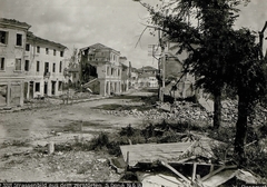 Olaszország, San Donà di Piave, Corso Silvio Trenti a Via XIII Martiri felől a Via Giuseppe Garibaldi felé nézve., 1918, Österreichische Nationalbibliothek, Fortepan #212856