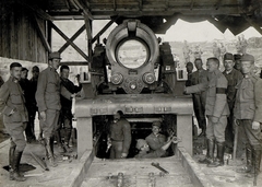 Olaszország, Serrada, a Császári és Királyi Hadsereg 42 cm-es lövege., 1917, Österreichische Nationalbibliothek, Fortepan #212890