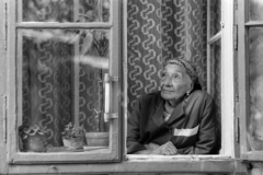 1985, Szalay Zoltán, thermometer, Best of, window, old person, Fortepan #213069