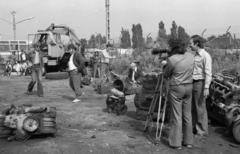 Magyarország, Budapest, a felvétel Polyák Józsefről és kaszkadőrcsapatáról készített híradófilm forgatásakor készült., 1975, Urbán Tamás, Fortepan #213167