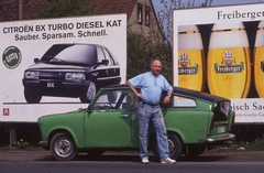 Németország, 1990, Urbán Tamás, Trabant 601 Universal, Citroen-márka, színes, NDK, Fortepan #213675