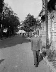 1955, Várkonyi Andrea, street view, soldier, Fortepan #213988