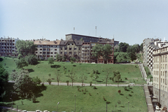 Magyarország, Budapest I., kilátás a budai Várból a Naphegy utca és az Orvos lépcső épületsora felé, háttérben a Magyar Távirati Iroda épülete., 1970, FŐFOTÓ, Budapest, Fortepan #214409