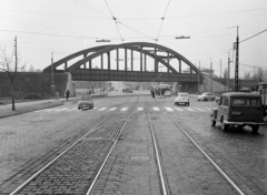 Magyarország, Budapest XI., vasúti híd a Bartók Béla út fölött, jobbra a Hamzsabégi út., 1971, FŐFOTÓ, Budapest, Fortepan #214900