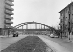 Magyarország, Budapest XI., Karolina út, vasúti híd a Bartók Béla út fölött, távolabb a Tétényi út torkolata., 1971, FŐFOTÓ, Budapest, Fortepan #214901