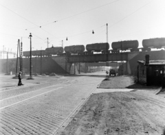 Magyarország, Budapest IX., Gubacsi úti vasúti felüljáró a Könyves Kálmán körútnál., 1971, FŐFOTÓ, Budapest, Fortepan #214916