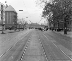 Magyarország, Budapest XIV., Thököly út, a Hermina (Május 1.) út kereszteződéstől a Hungária körútnál lévő villamosmegálló felé nézve., 1971, FŐFOTÓ, Budapest, Fortepan #214920