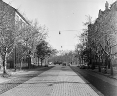 Magyarország, Budapest VIII.,Budapest X., Elnök utca a Villám utcától a Könyves Kálmán körút, a Népliget felé nézve., 1971, FŐFOTÓ, Budapest, Fortepan #214923