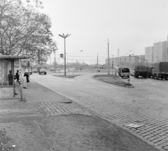 Magyarország, Budapest XIII., Róbert Károly körút a Váci út kereszteződése és az Árpád híd pesti hídfője felé nézve., 1971, FŐFOTÓ, Budapest, Fortepan #214977