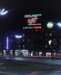 Magyarország, Budapest VI., Oktogon (November 7. tér)., 1971, FŐFOTÓ, Budapest, totó, lottó, OTP, Fortepan #215052