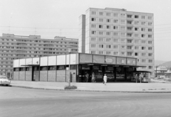 Hungary, Budapest XI., Tétényi út, ABC áruház a Bártfai utca sarkán., 1971, FŐFOTÓ, blocks, Budapest, Fortepan #215138