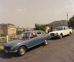 Hungary, Budapest I., Gellérthegy utca, balra a háttérben a Bethlen-udvar., 1971, FŐFOTÓ, colorful, Volvo-brand, number plate, Budapest, Fortepan #215364