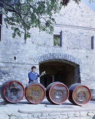 Hungary,Lake Balaton, Badacsonytomaj, Esterházy Csángó Pince, ekkor a Badacsonyi Szőlősgazdák Hegyközség Szakszövetkezete használatában., 1971, FŐFOTÓ, Fortepan #215408