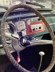 1971, FŐFOTÓ, vehicle interior, steering wheel, colorful, Fortepan #215446