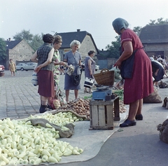 Magyarország, Budapest XX., Tátra téri Piac és Vásárcsarnok., 1972, FŐFOTÓ, Budapest, mérleg, Fortepan #215624