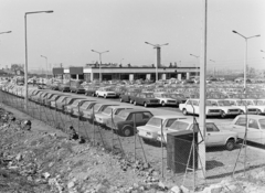 Magyarország, Budapest XXI., Védgát utca 5-7., a Merkur Személygépkocsi Értékesítő Vállalat telepe., 1973, FŐFOTÓ, Budapest, Fiat 128, VAZ 2101, Fortepan #215705