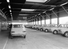 Magyarország, Budapest XXI., Védgát utca 5-7., a Merkur Személygépkocsi Értékesítő Vállalat telepe, átadótér., 1973, FŐFOTÓ, Budapest, Fiat 127, Fortepan #215706