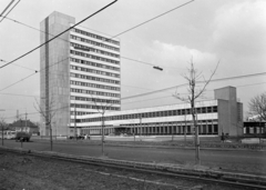 Magyarország, Budapest X., Üllői út 114-116., Postás munkásszálló (később hotel) és a 100-as posta., 1973, FŐFOTÓ, villamos, posta, BKV-szervezet, Budapest, Fortepan #215718