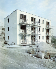 1973, FŐFOTÓ, construction, scaffolding, Fortepan #216077