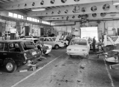 Magyarország, Budapest XXII., Nagytétényi út 116., AFIT II. sz. Autójavító Vállalat Wartburg, Trabant, Skoda szerviz., 1974, FŐFOTÓ, rendszám, Budapest, Lada-márka, VAZ 2102, VAZ 2101, Fortepan #216196