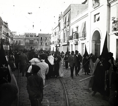 Spanyolország, Sevilla, Calle San Jorge., 1914, Major Lajos, Fortepan #216390