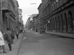 Magyarország, Budapest VIII., Práter utca a Nagy Templom utcától az Illés utca irányába nézve., 1970, Gothár Péter, Budapest, Fortepan #216663