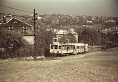 Magyarország, Budapest XII., kilátás a Fogaskerekű utca felől a Fogaskerekű és a Rózsadomb felé nézve., 1938, Fortepan, színes, látkép, fogaskerekű vasút, Budapest, Fortepan #21681