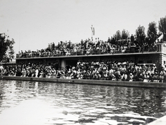 Magyarország, Cegléd, Rákóczi út 31., strand (később Városi Sportuszoda). Az avatási ünnepség résztvevői., 1934, Kádár István, uszoda, Fortepan #216892